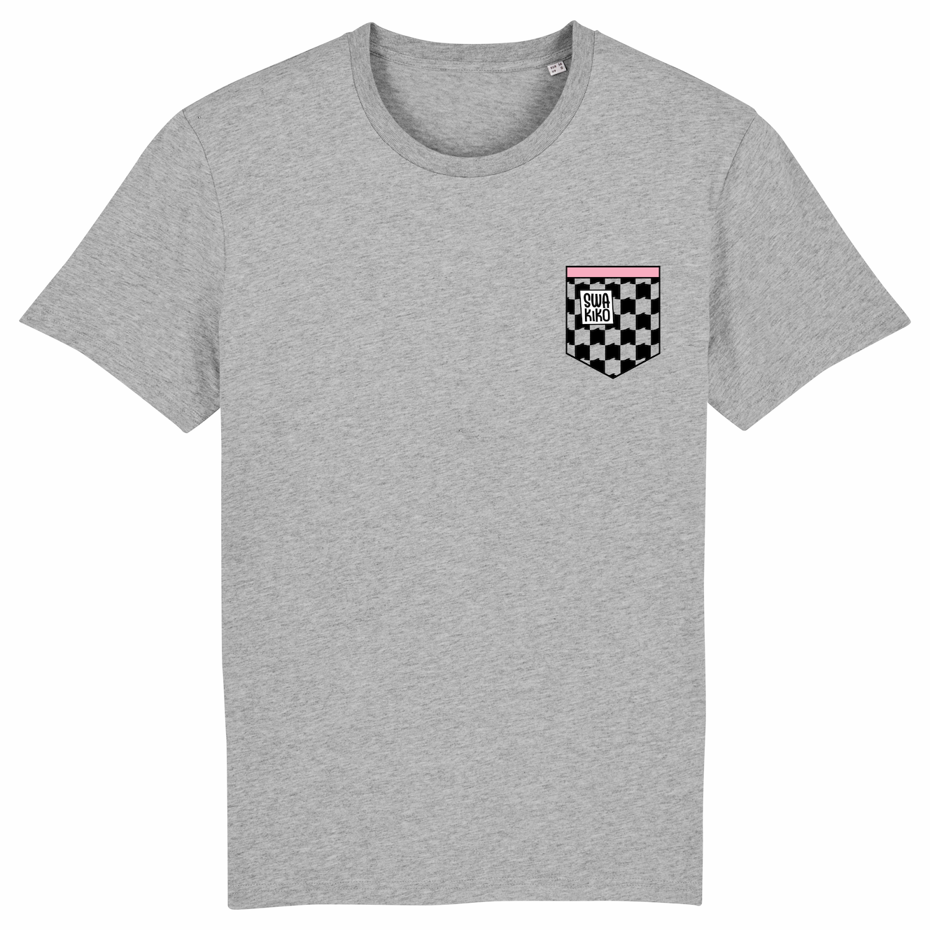 Skate T-shirt grey, Logo SWAKIKO