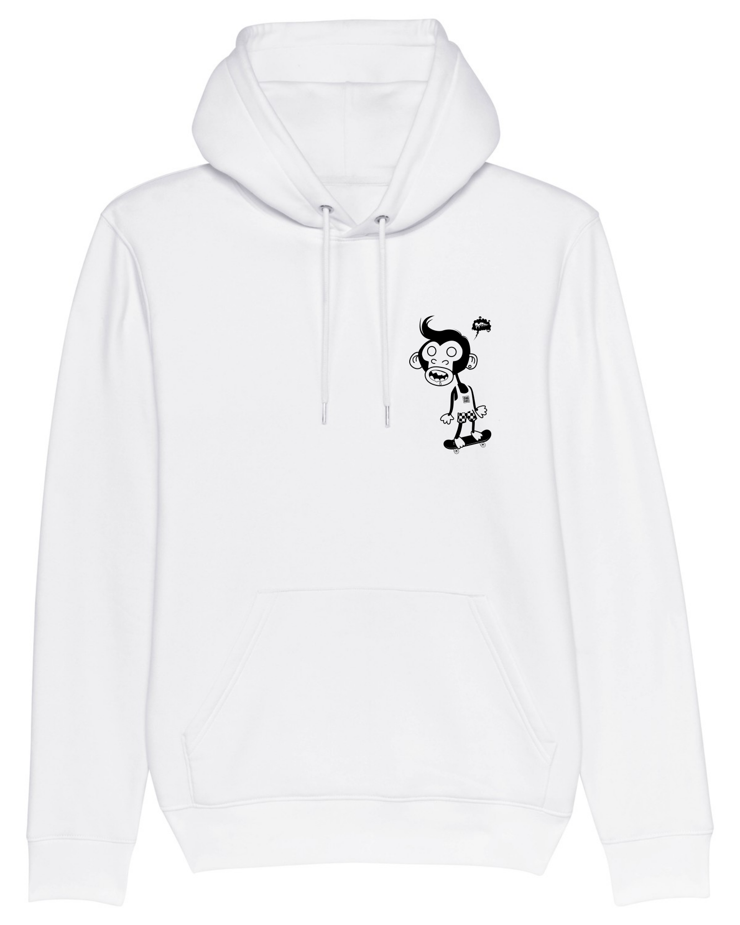 white skate hoodie