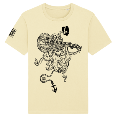 Surf t-shirt men yellow, Septopus