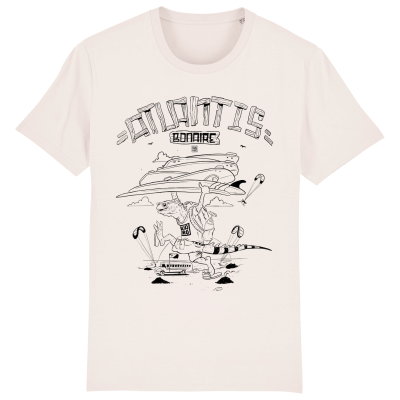 Kitesurf T-shirt Bonaire vinage white men