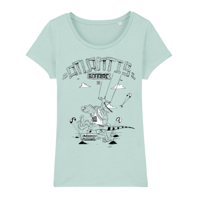 Bonaire Kite Tee Atlantis, women caribbean blue