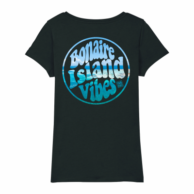 Bonaire Island Vibes, black T-shirt women