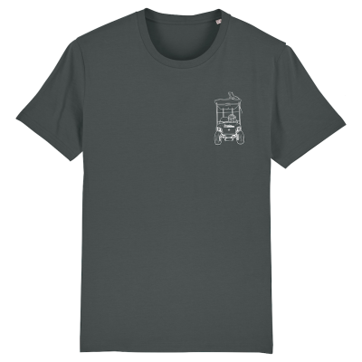 SWAKiKO flag T-shirt, anthracite, men