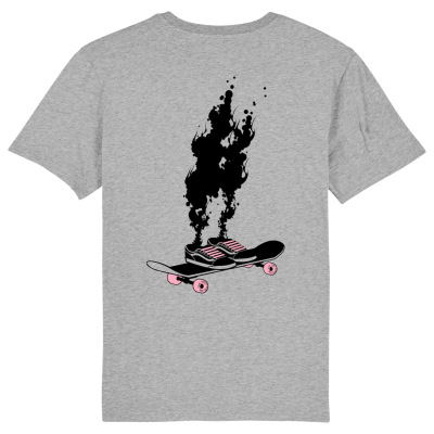 Skate t-shirt men, grey, Spontaneous combustion