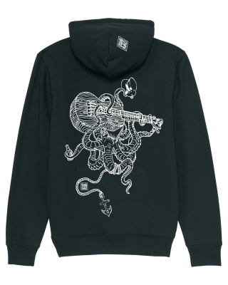 Surf Hoodie Septopus Rock, black