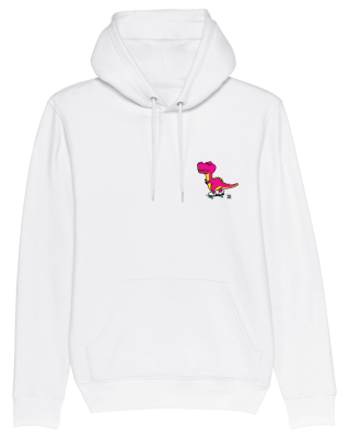 Hoodie Dino, white