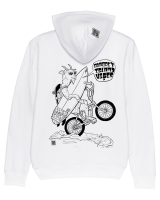 Bonaire Island Vibes hoodie white