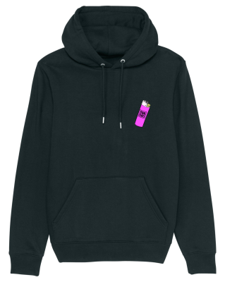 SWAKiKO hoodie lighter black, front