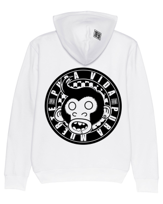 Surf Hoodie Surf Monkey, white
