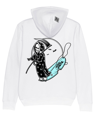 Surf Hoodie Grom Reaper, white