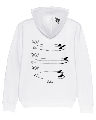 Surf Hoodie Scheef, white