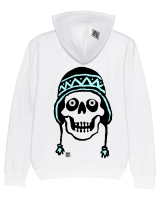 Hoodie Surf Peru, white
