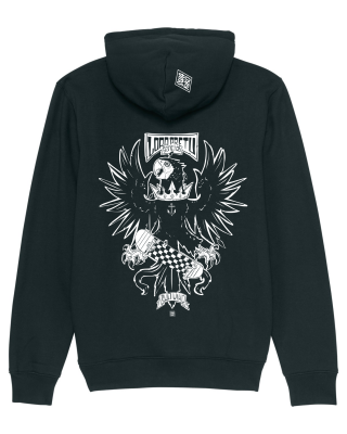 Skate Hoodie Black Parrot, black