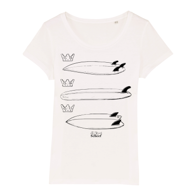 Surf T-shirt Scheef white, women front