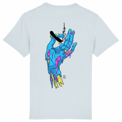 Skate t-shirt men blue, smoke them