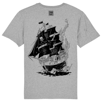 Skate T-shirt, SkateShip men grey .png