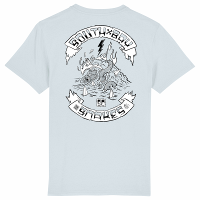 South Bay, back print men, blue T-shirt