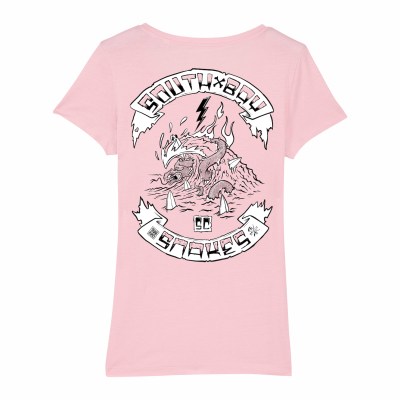South Bay, back print women, pink T-shirt